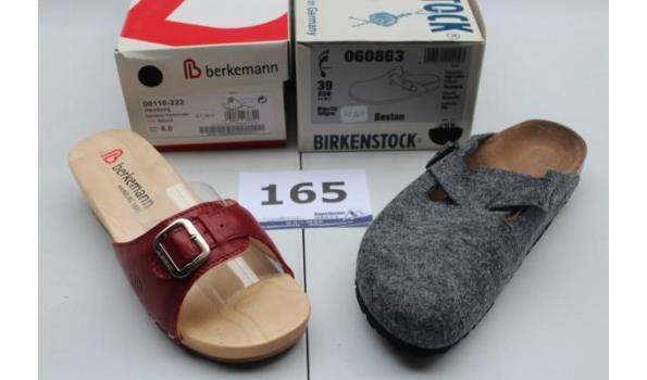 2 paar div sandalen BERKEMANN en BRIKENSTOCK, m39